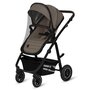 Carucior 3 in 1, Lionelo, Amber, Landou intarit,  Scoica auto testata ADAC, Reversibil, Cu accesorii, Geanta parinti, Pana la 22 kg, Bej - 8