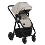 Carucior 3 in 1, Lionelo, Amber Plus, Cadru aluminiu, Cu landou intarit si salteluta moale, Cu scoica auto testata ADAC, Reversibil, Maner ajustabil, Cu accesorii, Cu ventilatie panoramica 3D, Pana la 22 kg, EN1888-1, EN1888-2, EN1466, ECE R129, Bej - 5