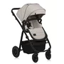 Carucior 3 in 1, Lionelo, Amber Plus, Cadru aluminiu, Cu landou intarit si salteluta moale, Cu scoica auto testata ADAC, Reversibil, Maner ajustabil, Cu accesorii, Cu ventilatie panoramica 3D, Pana la 22 kg, EN1888-1, EN1888-2, EN1466, ECE R129, Bej - 5