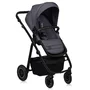 Carucior 3 in 1, Lionelo, Amber Plus, Cadru aluminiu, Cu landou intarit si salteluta moale, Cu scoica auto testata ADAC, Reversibil, Maner ajustabil, Cu accesorii, Cu ventilatie panoramica 3D, Pana la 22 kg, EN1888-1, EN1888-2, EN1466, ECE R129, Gri - 5