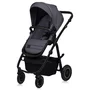 Carucior 3 in 1, Lionelo, Amber Plus, Cadru aluminiu, Cu landou intarit si salteluta moale, Cu scoica auto testata ADAC, Reversibil, Maner ajustabil, Cu accesorii, Cu ventilatie panoramica 3D, Pana la 22 kg, EN1888-1, EN1888-2, EN1466, ECE R129, Gri - 7