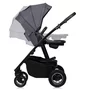 Carucior 3 in 1, Lionelo, Amber Plus, Cadru aluminiu, Cu landou intarit si salteluta moale, Cu scoica auto testata ADAC, Reversibil, Maner ajustabil, Cu accesorii, Cu ventilatie panoramica 3D, Pana la 22 kg, EN1888-1, EN1888-2, EN1466, ECE R129, Gri - 14