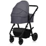 Carucior 3 in 1, Lionelo, Amber Plus, Cadru aluminiu, Cu landou intarit si salteluta moale, Cu scoica auto testata ADAC, Reversibil, Maner ajustabil, Cu accesorii, Cu ventilatie panoramica 3D, Pana la 22 kg, EN1888-1, EN1888-2, EN1466, ECE R129, Gri - 21