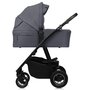 Carucior 3 in 1, Lionelo, Amber Plus, Cadru aluminiu, Cu landou intarit si salteluta moale, Cu scoica auto testata ADAC, Reversibil, Maner ajustabil, Cu accesorii, Cu ventilatie panoramica 3D, Pana la 22 kg, EN1888-1, EN1888-2, EN1466, ECE R129, Gri - 22
