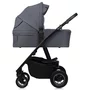 Carucior 3 in 1, Lionelo, Amber Plus, Cadru aluminiu, Cu landou intarit si salteluta moale, Cu scoica auto testata ADAC, Reversibil, Maner ajustabil, Cu accesorii, Cu ventilatie panoramica 3D, Pana la 22 kg, EN1888-1, EN1888-2, EN1466, ECE R129, Gri - 22