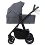 Carucior 3 in 1, Lionelo, Amber Plus, Cadru aluminiu, Cu landou intarit si salteluta moale, Cu scoica auto testata ADAC, Reversibil, Maner ajustabil, Cu accesorii, Cu ventilatie panoramica 3D, Pana la 22 kg, EN1888-1, EN1888-2, EN1466, ECE R129, Gri - 23
