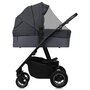 Carucior 3 in 1, Lionelo, Amber Plus, Cadru aluminiu, Cu landou intarit si salteluta moale, Cu scoica auto testata ADAC, Reversibil, Maner ajustabil, Cu accesorii, Cu ventilatie panoramica 3D, Pana la 22 kg, EN1888-1, EN1888-2, EN1466, ECE R129, Gri - 24