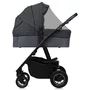 Carucior 3 in 1, Lionelo, Amber Plus, Cadru aluminiu, Cu landou intarit si salteluta moale, Cu scoica auto testata ADAC, Reversibil, Maner ajustabil, Cu accesorii, Cu ventilatie panoramica 3D, Pana la 22 kg, EN1888-1, EN1888-2, EN1466, ECE R129, Gri - 24