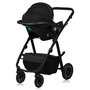 Carucior 3 in 1, Lionelo, Amber Plus, Cadru aluminiu, Cu landou intarit si salteluta moale, Cu scoica auto testata ADAC, Reversibil, Maner ajustabil, Cu accesorii, Cu ventilatie panoramica 3D, Pana la 22 kg, EN1888-1, EN1888-2, EN1466, ECE R129, Gri - 32