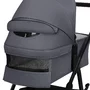 Carucior 3 in 1, Lionelo, Amber Plus, Cadru aluminiu, Cu landou intarit si salteluta moale, Cu scoica auto testata ADAC, Reversibil, Maner ajustabil, Cu accesorii, Cu ventilatie panoramica 3D, Pana la 22 kg, EN1888-1, EN1888-2, EN1466, ECE R129, Gri - 34