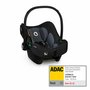 Carucior 3 in 1, Lionelo, Amber Plus, Cadru aluminiu, Cu landou intarit si salteluta moale, Cu scoica auto testata ADAC, Reversibil, Maner ajustabil, Cu accesorii, Cu ventilatie panoramica 3D, Pana la 22 kg, EN1888-1, EN1888-2, EN1466, ECE R129, Gri - 4
