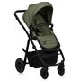 Carucior 3 in 1, Lionelo, Amber Plus, Cadru aluminiu, Cu landou intarit si salteluta moale, Cu scoica auto testata ADAC, Reversibil, Maner ajustabil, Cu accesorii, Cu ventilatie panoramica 3D, Pana la 22 kg, EN1888-1, EN1888-2, EN1466, ECE R129, Verde - 2