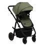 Carucior 3 in 1, Lionelo, Amber Plus, Cadru aluminiu, Cu landou intarit si salteluta moale, Cu scoica auto testata ADAC, Reversibil, Maner ajustabil, Cu accesorii, Cu ventilatie panoramica 3D, Pana la 22 kg, EN1888-1, EN1888-2, EN1466, ECE R129, Verde - 3