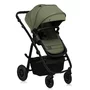 Carucior 3 in 1, Lionelo, Amber Plus, Cadru aluminiu, Cu landou intarit si salteluta moale, Cu scoica auto testata ADAC, Reversibil, Maner ajustabil, Cu accesorii, Cu ventilatie panoramica 3D, Pana la 22 kg, EN1888-1, EN1888-2, EN1466, ECE R129, Verde - 6