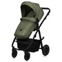 Carucior 3 in 1, Lionelo, Amber Plus, Cadru aluminiu, Cu landou intarit si salteluta moale, Cu scoica auto testata ADAC, Reversibil, Maner ajustabil, Cu accesorii, Cu ventilatie panoramica 3D, Pana la 22 kg, EN1888-1, EN1888-2, EN1466, ECE R129, Verde - 5