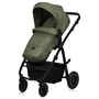 Carucior 3 in 1, Lionelo, Amber Plus, Cadru aluminiu, Cu landou intarit si salteluta moale, Cu scoica auto testata ADAC, Reversibil, Maner ajustabil, Cu accesorii, Cu ventilatie panoramica 3D, Pana la 22 kg, EN1888-1, EN1888-2, EN1466, ECE R129, Verde - 8