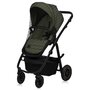 Carucior 3 in 1, Lionelo, Amber Plus, Cadru aluminiu, Cu landou intarit si salteluta moale, Cu scoica auto testata ADAC, Reversibil, Maner ajustabil, Cu accesorii, Cu ventilatie panoramica 3D, Pana la 22 kg, EN1888-1, EN1888-2, EN1466, ECE R129, Verde - 6