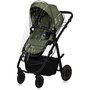Carucior 3 in 1, Lionelo, Amber Plus, Cadru aluminiu, Cu landou intarit si salteluta moale, Cu scoica auto testata ADAC, Reversibil, Maner ajustabil, Cu accesorii, Cu ventilatie panoramica 3D, Pana la 22 kg, EN1888-1, EN1888-2, EN1466, ECE R129, Verde - 7
