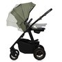 Carucior 3 in 1, Lionelo, Amber Plus, Cadru aluminiu, Cu landou intarit si salteluta moale, Cu scoica auto testata ADAC, Reversibil, Maner ajustabil, Cu accesorii, Cu ventilatie panoramica 3D, Pana la 22 kg, EN1888-1, EN1888-2, EN1466, ECE R129, Verde - 11