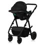 Carucior 3 in 1, Lionelo, Amber Plus, Cadru aluminiu, Cu landou intarit si salteluta moale, Cu scoica auto testata ADAC, Reversibil, Maner ajustabil, Cu accesorii, Cu ventilatie panoramica 3D, Pana la 22 kg, EN1888-1, EN1888-2, EN1466, ECE R129, Verde - 27