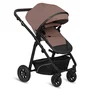 Carucior 3 in 1, Lionelo, Bianka, Transformabil, Cadru aluminiu, Cu landou si salteluta moale, Cu scoica auto, Cu multiple accesorii, Sustine 22 kg, 0 luni+, EN1466:2014+AC:2015, EN1888, Bej Taupe - 5