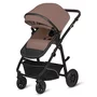 Carucior 3 in 1, Lionelo, Bianka, Transformabil, Cadru aluminiu, Cu landou si salteluta moale, Cu scoica auto, Cu multiple accesorii, Sustine 22 kg, 0 luni+, EN1466:2014+AC:2015, EN1888, Bej Taupe - 6