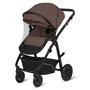 Carucior 3 in 1, Lionelo, Bianka, Transformabil, Cadru aluminiu, Cu landou si salteluta moale, Cu scoica auto, Cu multiple accesorii, Sustine 22 kg, 0 luni+, EN1466:2014+AC:2015, EN1888, Bej Taupe - 8