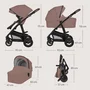 Carucior 3 in 1, Lionelo, Bianka, Transformabil, Cadru aluminiu, Cu landou si salteluta moale, Cu scoica auto, Cu multiple accesorii, Sustine 22 kg, 0 luni+, EN1466:2014+AC:2015, EN1888, Bej Taupe - 27
