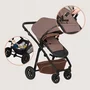 Carucior 3 in 1, Lionelo, Bianka, Transformabil, Cadru aluminiu, Cu landou si salteluta moale, Cu scoica auto, Cu multiple accesorii, Sustine 22 kg, 0 luni+, EN1466:2014+AC:2015, EN1888, Bej Taupe - 29