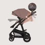 Carucior 3 in 1, Lionelo, Bianka, Transformabil, Cadru aluminiu, Cu landou si salteluta moale, Cu scoica auto, Cu multiple accesorii, Sustine 22 kg, 0 luni+, EN1466:2014+AC:2015, EN1888, Bej Taupe - 31