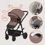 Carucior 3 in 1, Lionelo, Bianka, Transformabil, Cadru aluminiu, Cu landou si salteluta moale, Cu scoica auto, Cu multiple accesorii, Sustine 22 kg, 0 luni+, EN1466:2014+AC:2015, EN1888, Bej Taupe - 33
