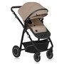 Carucior 3 in 1, Lionelo, Bianka, Transformabil, Cadru aluminiu, Cu landou si salteluta moale, Cu scoica auto testata ADAC, Cu multiple accesorii, Sustine 22 kg, 0 luni+, EN1466:2014+AC:2015, EN1888, Bej - 4