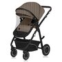 Carucior 3 in 1, Lionelo, Bianka, Transformabil, Cadru aluminiu, Cu landou si salteluta moale, Cu scoica auto testata ADAC, Cu multiple accesorii, Sustine 22 kg, 0 luni+, EN1466:2014+AC:2015, EN1888, Bej - 7