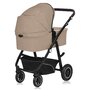 Carucior 3 in 1, Lionelo, Bianka, Transformabil, Cadru aluminiu, Cu landou si salteluta moale, Cu scoica auto testata ADAC, Cu multiple accesorii, Sustine 22 kg, 0 luni+, EN1466:2014+AC:2015, EN1888, Bej - 9