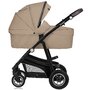 Carucior 3 in 1, Lionelo, Bianka, Transformabil, Cadru aluminiu, Cu landou si salteluta moale, Cu scoica auto testata ADAC, Cu multiple accesorii, Sustine 22 kg, 0 luni+, EN1466:2014+AC:2015, EN1888, Bej - 16