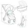 Carucior 3 in 1, Lionelo, Bianka, Transformabil, Cadru aluminiu, Cu landou si salteluta moale, Cu scoica auto testata ADAC, Cu multiple accesorii, Sustine 22 kg, 0 luni+, EN1466:2014+AC:2015, EN1888, Bej - 31