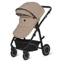 Carucior 3 in 1, Lionelo, Bianka, Transformabil, Cadru aluminiu, Cu landou si salteluta moale, Cu scoica auto, Cu multiple accesorii, Sustine 22 kg, 0 luni+, EN1466:2014+AC:2015, EN1888, Bej - 6