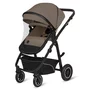 Carucior 3 in 1, Lionelo, Bianka, Transformabil, Cadru aluminiu, Cu landou si salteluta moale, Cu scoica auto, Cu multiple accesorii, Sustine 22 kg, 0 luni+, EN1466:2014+AC:2015, EN1888, Bej - 7