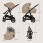 Carucior 3 in 1, Lionelo, Bianka, Transformabil, Cadru aluminiu, Cu landou si salteluta moale, Cu scoica auto, Cu multiple accesorii, Sustine 22 kg, 0 luni+, EN1466:2014+AC:2015, EN1888, Bej - 32