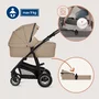 Carucior 3 in 1, Lionelo, Bianka, Transformabil, Cadru aluminiu, Cu landou si salteluta moale, Cu scoica auto, Cu multiple accesorii, Sustine 22 kg, 0 luni+, EN1466:2014+AC:2015, EN1888, Bej - 40