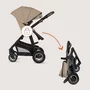 Carucior 3 in 1, Lionelo, Bianka, Transformabil, Cadru aluminiu, Cu landou si salteluta moale, Cu scoica auto, Cu multiple accesorii, Sustine 22 kg, 0 luni+, EN1466:2014+AC:2015, EN1888, Bej - 42
