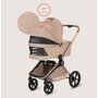 Carucior 3 in 1, Lionelo, Freya, Cu scoica ADAC, Landou si salteluta ventilate, Pliabil,  Reglare spatar in 3 pozitii, Suport de picioare in 4 pozitii, Maner reglabil in 3 pozitii, Sustine 22 kg, Cu accesorii, 0 luni+, Bej - 34