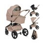 Carucior 3 in 1, Lionelo, Freya, Cu scoica ADAC, Landou si salteluta ventilate, Pliabil,  Reglare spatar in 3 pozitii, Suport de picioare in 4 pozitii, Maner reglabil in 3 pozitii, Sustine 22 kg, Cu accesorii, 0 luni+, Bej - 4