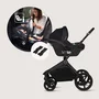 Carucior 3 in 1, Lionelo, Freya, Cu scoica ADAC, Landou si salteluta ventilate, Pliabil,  Reglare spatar in 3 pozitii, Suport de picioare in 4 pozitii, Maner reglabil in 3 pozitii, Sustine 22 kg, Cu accesorii, 0 luni+, Negru - 29