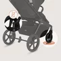 Carucior 3 in 1, Lionelo, Freya, Cu scoica ADAC, Landou si salteluta ventilate, Pliabil,  Reglare spatar in 3 pozitii, Suport de picioare in 4 pozitii, Maner reglabil in 3 pozitii, Sustine 22 kg, Cu accesorii, 0 luni+, Negru - 33