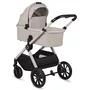 Carucior 3 in 1, Lionelo, Layla, Pana la 22 kg, Cadru aluminiu, Cu landou intarit si salteluta din spuma AirDots, Cu scoica auto testata ADAC, Reversibil, Cu ventilatie 3D, Cu accesorii, EN1888-1, EN1888-2, EN1466, Bej - 17