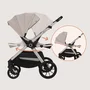 Carucior 3 in 1, Lionelo, Layla, Pana la 22 kg, Cadru aluminiu, Cu landou intarit si salteluta din spuma AirDots, Cu scoica auto testata ADAC, Reversibil, Cu ventilatie 3D, Cu accesorii, EN1888-1, EN1888-2, EN1466, Bej - 42