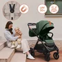 Carucior 3 in 1, Lionelo, Layla, Pana la 22 kg, Cadru aluminiu, Cu landou intarit si salteluta din spuma AirDots, Cu scoica auto testata ADAC, Reversibil, Cu ventilatie 3D, Cu accesorii, EN1888-1, EN1888-2, EN1466, Bej - 44