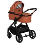 Carucior 3 in 1, Lionelo, Layla, Pana la 22 kg, Cadru aluminiu, Cu landou intarit si salteluta din spuma AirDots, Cu scoica auto testata ADAC, Reversibil, Cu ventilatie 3D, Cu accesorii, EN1888-1, EN1888-2, EN1466, Maro - 13