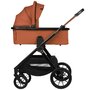 Carucior 3 in 1, Lionelo, Layla, Pana la 22 kg, Cadru aluminiu, Cu landou intarit si salteluta din spuma AirDots, Cu scoica auto testata ADAC, Reversibil, Cu ventilatie 3D, Cu accesorii, EN1888-1, EN1888-2, EN1466, Maro - 16